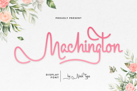 Discover Machington: A Delicate Script Font for Elegant Branding