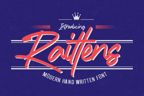 Discover Raittens: A Modern and Classy Handwritten Font