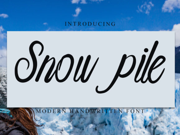 Discover Snow Pile: A Delicate Handwritten Font for Elegant Branding