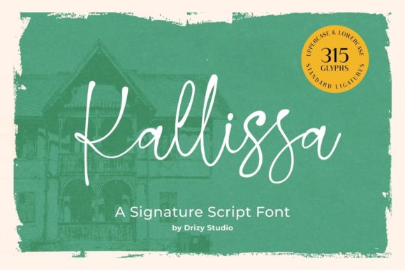 Discover the Charm of Kallissa: A Perfect Script Font for Crafters