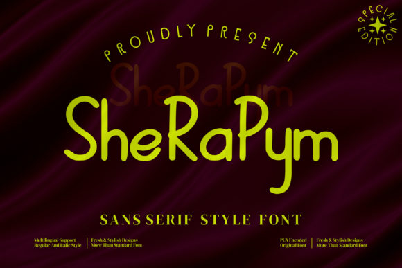 Discover the Elegance of Sherapym: A Clean Sans Serif Font