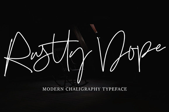 Elevate Your Brand with Rustty Dope: A Stylish Script Font