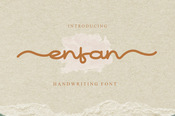 Enfan: The Graceful Script Font for Stunning Campaigns