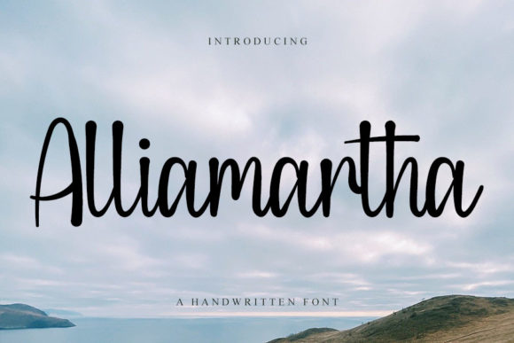Enhance Your Brand with Alliamartha: A Premium Handwritten Font