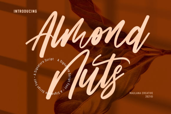 Enhance Your Brand with Almond Nuts Script Font