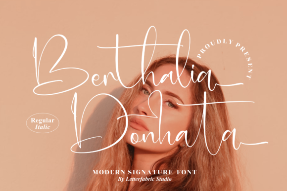 Enhance Your Brand with Berthalia Donatha: A Luxurious Handwritten Font