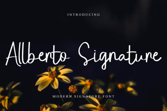 Enhance Your Craft Projects with Allberto Signature Font