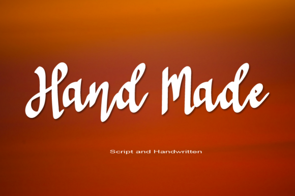 Hand Made: A Romantic Script Font for Web Design