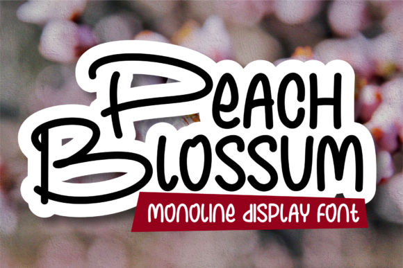 Introducing Peach Blossum: A Playful Font for Creative Branding