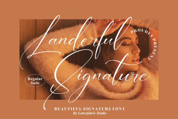 Landerful Signature: A Stylish Calligraphy Font for Your Next Campaign