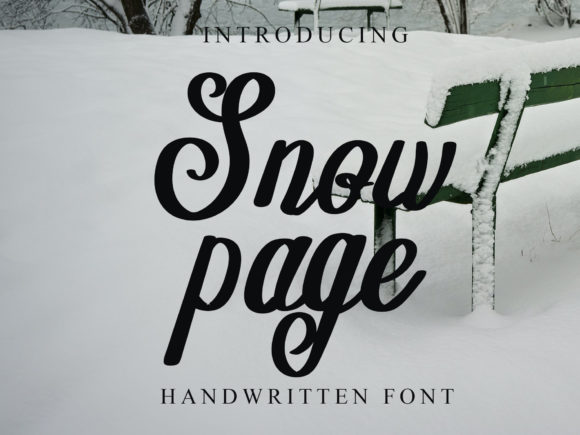 Snow Page: A Charming Handwritten Font for Crafters