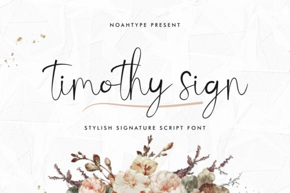 Timothy Sign: A Font for Elegant and Professional Branding