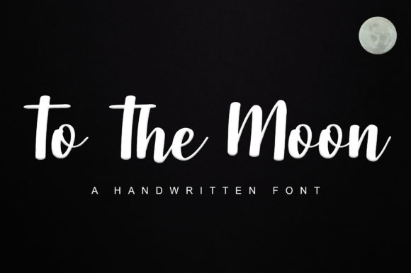 To the Moon: A Charming Script Font for Editorial Design