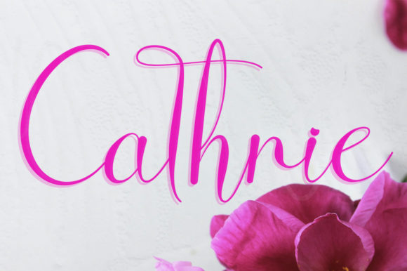 Transform Your Brand with Cathrie: A Charming Script Font