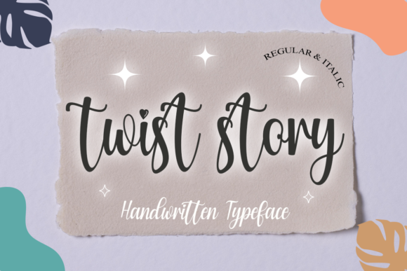Twist Story: A Charming Script Font for Editorial Design