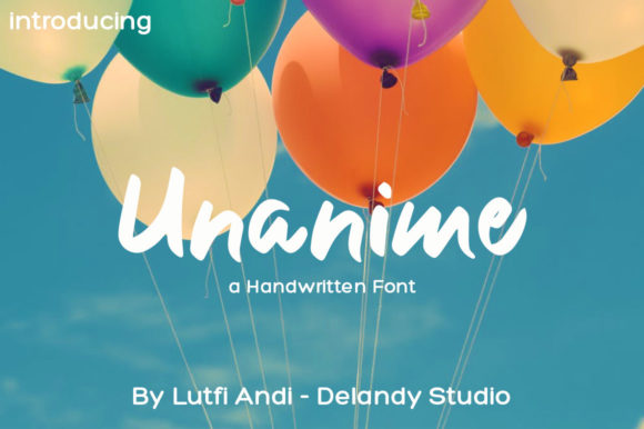 Unanime: A Bold and Passionate Handwritten Font for Web Design