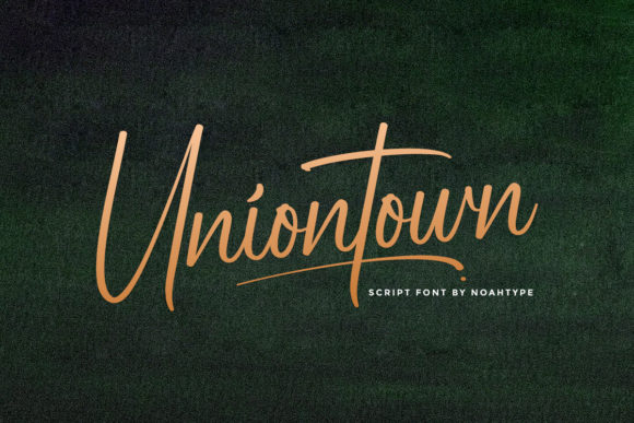Uniontown: A Charming Script Font for Engaging Campaigns